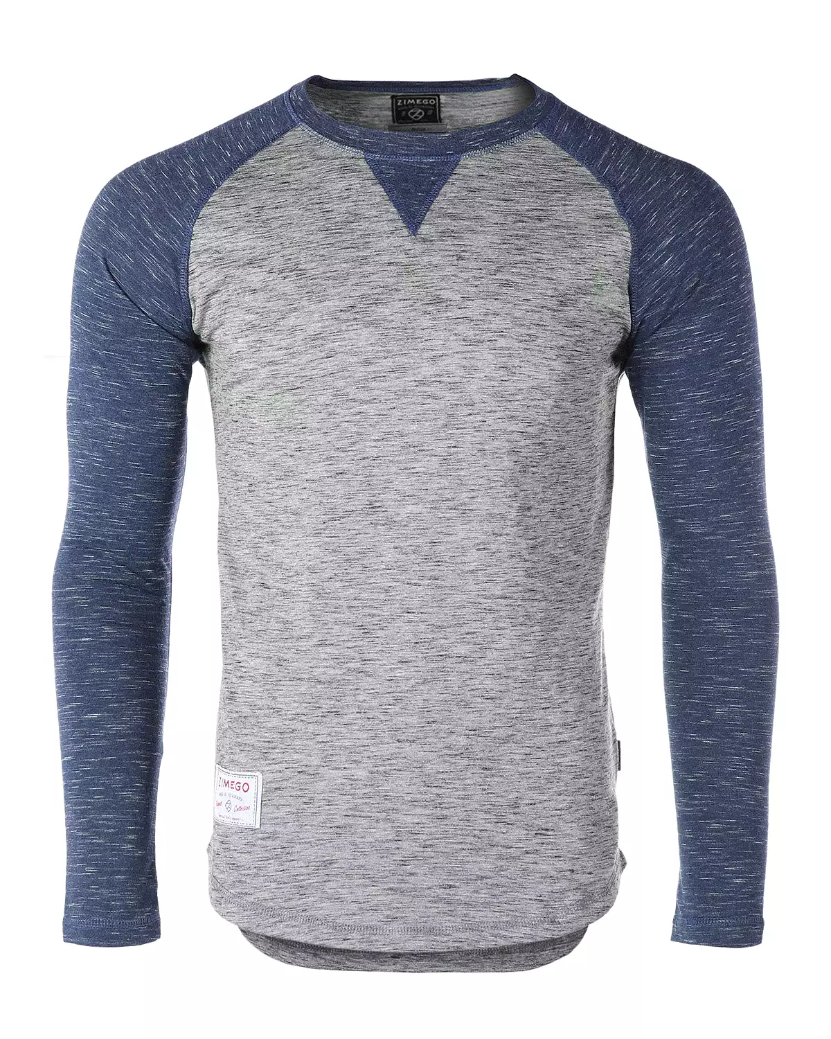 Men Athletic Fit Baseball Retro Contrast Long Sleeve Raglan T-Shirt