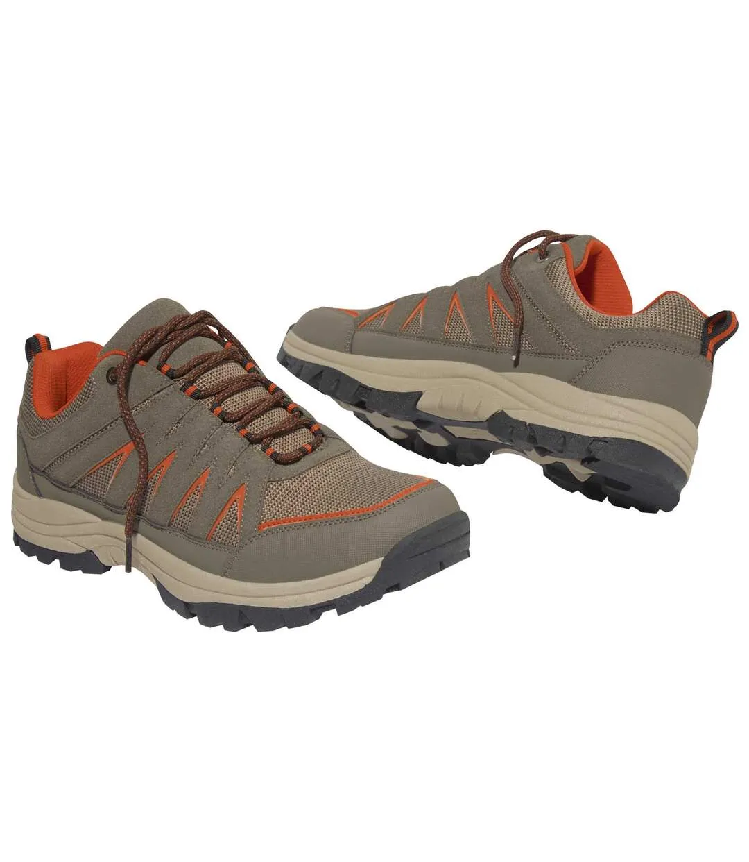 Men's Taupe Casual Sports Shoes - Water-Repellent