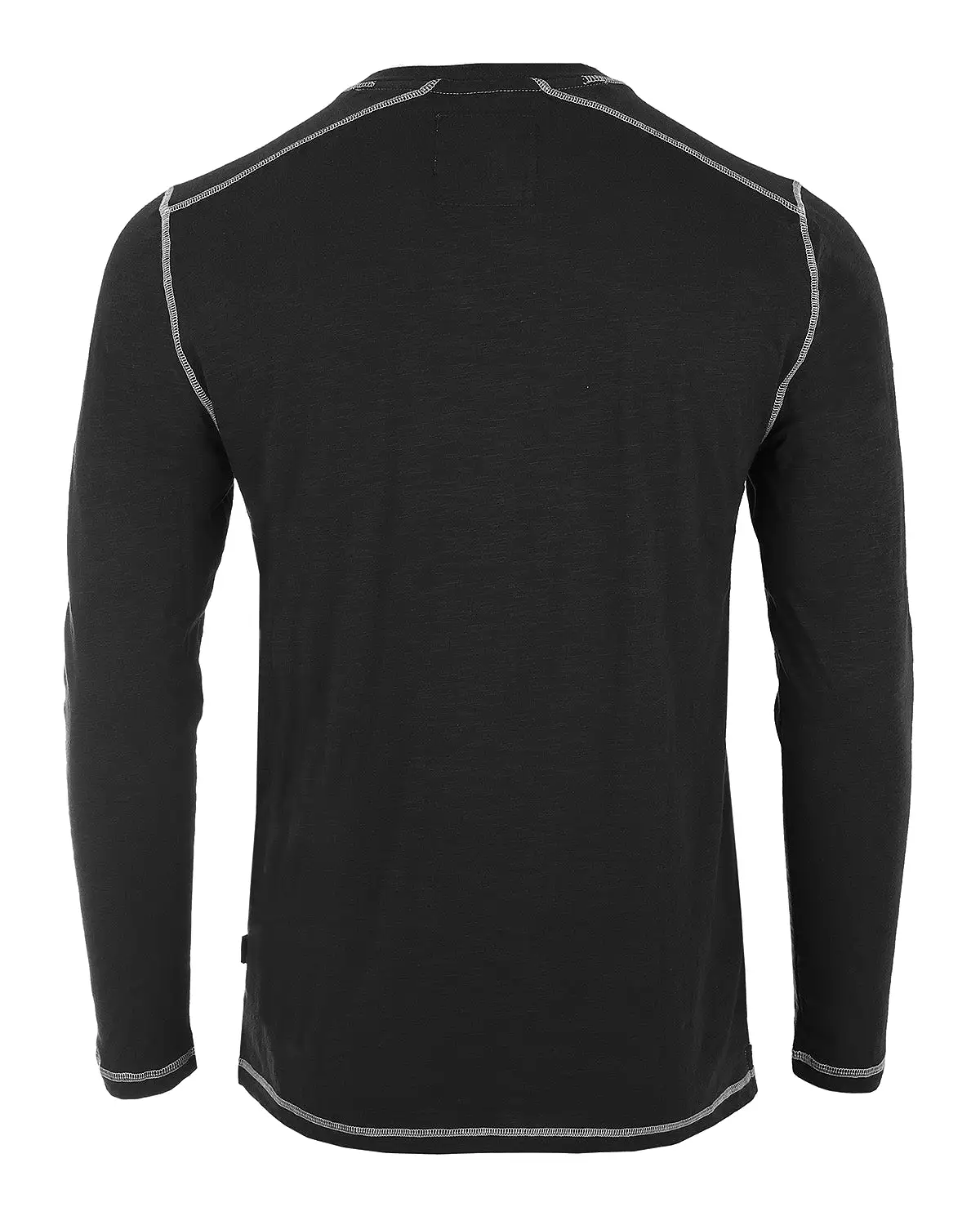 Men's Vintage Long Sleeve Notch V-Neck Henley Casual Shirt