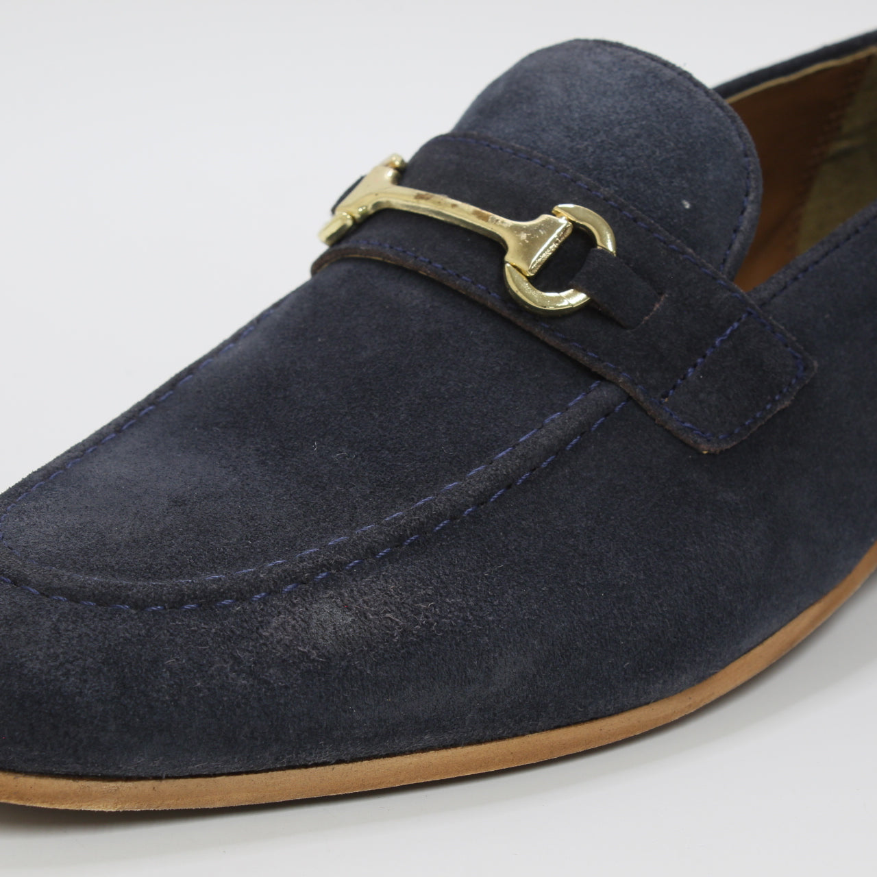 Mens Walk London Terry Trim Loafer Navy Suede Uk Size 10