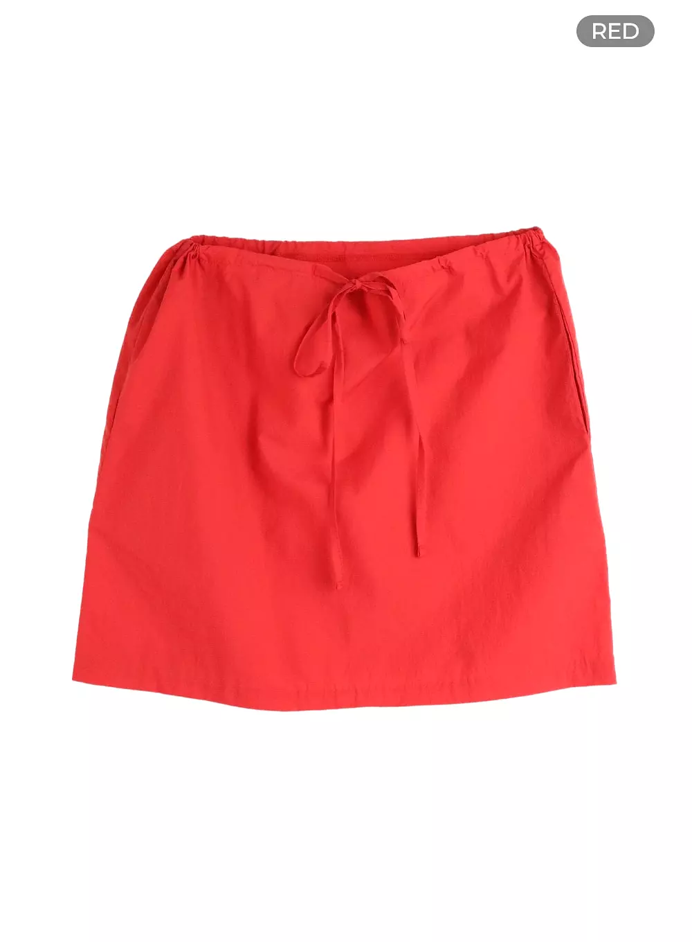 Mid Waist Drawstring Mini Skirt CM413