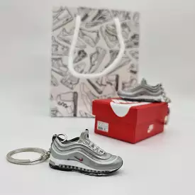 Mini Sneaker Keyring- Air Max 97 (Silver)