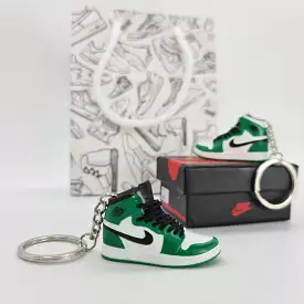 Mini Sneaker Keyring- AJ1 (Green/White/Black)