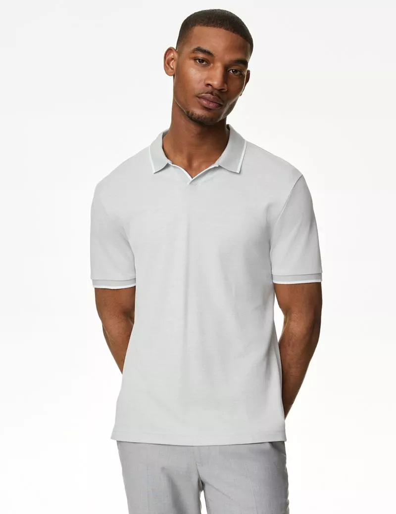 Modal Rich Revere Polo Shirt