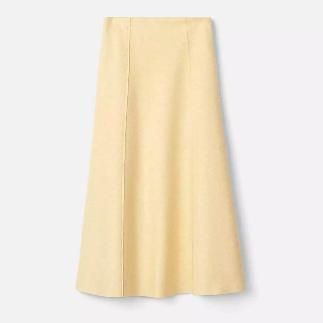 NENEH WOOL SKIRT BUTTER MILK