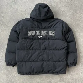 Nike RARE 1990s heavyweight spellout puffer jacket (M)