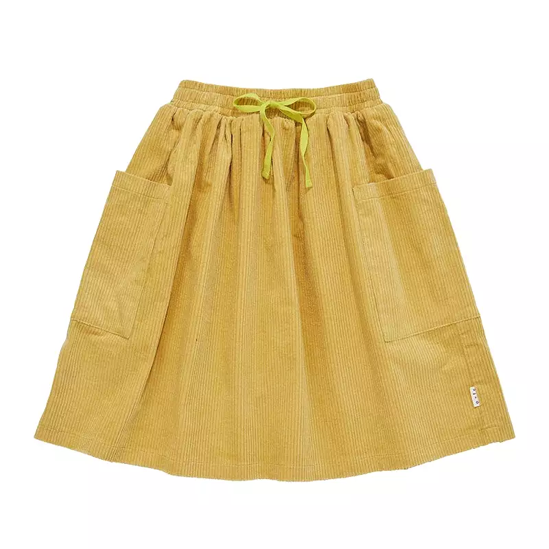 Olive And The Captain Willow Skirt - Dijon Corduroy