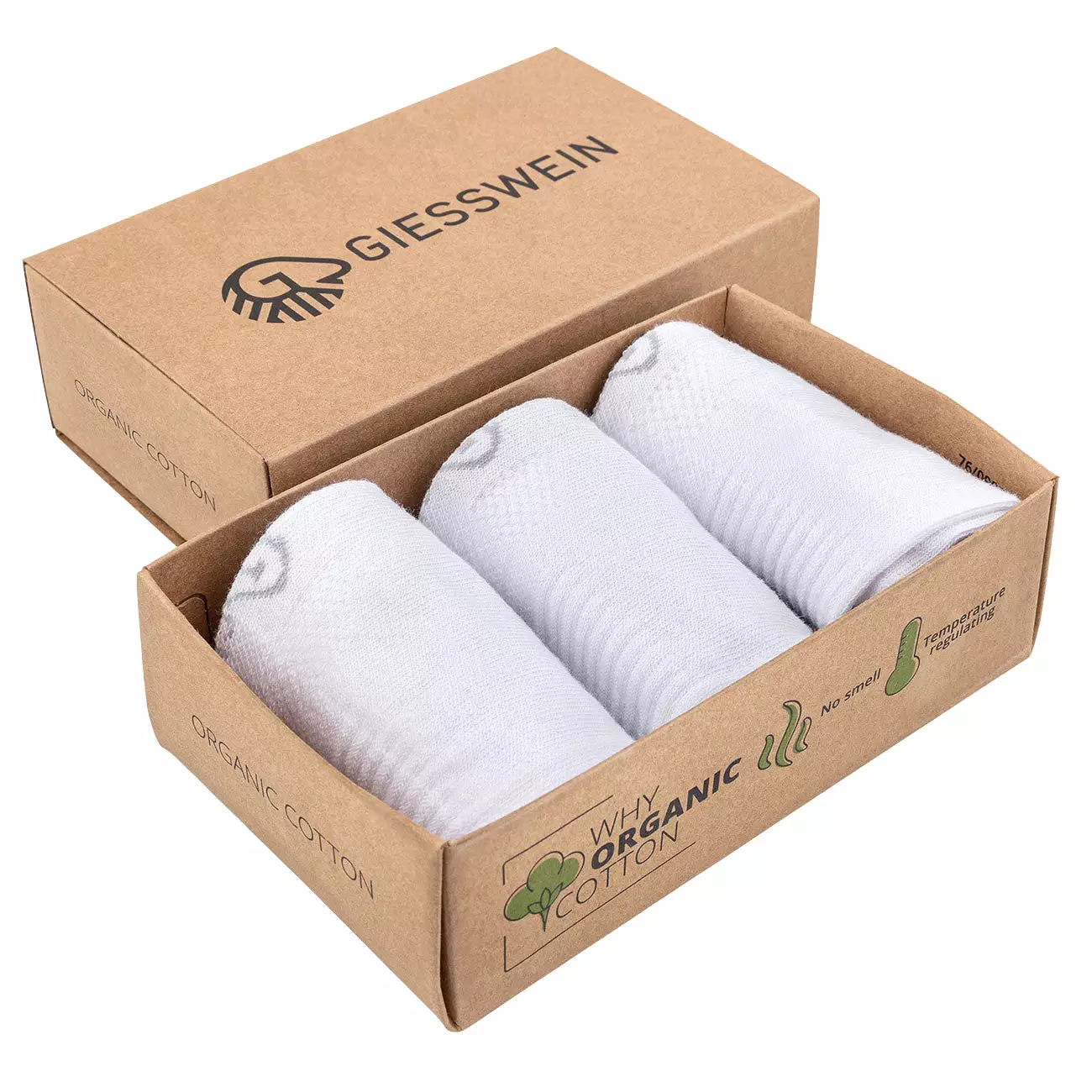 Organic Cotton Sneaker Socks (pack of three)