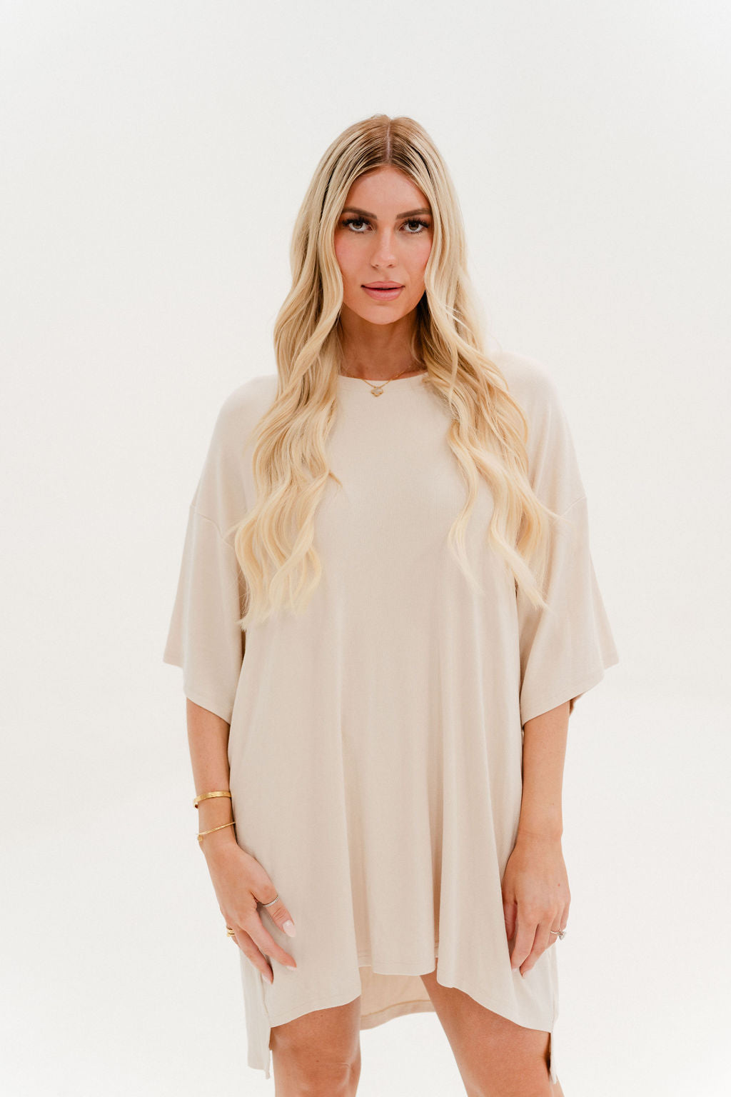 Out Of Pocket Dress Oatmeal