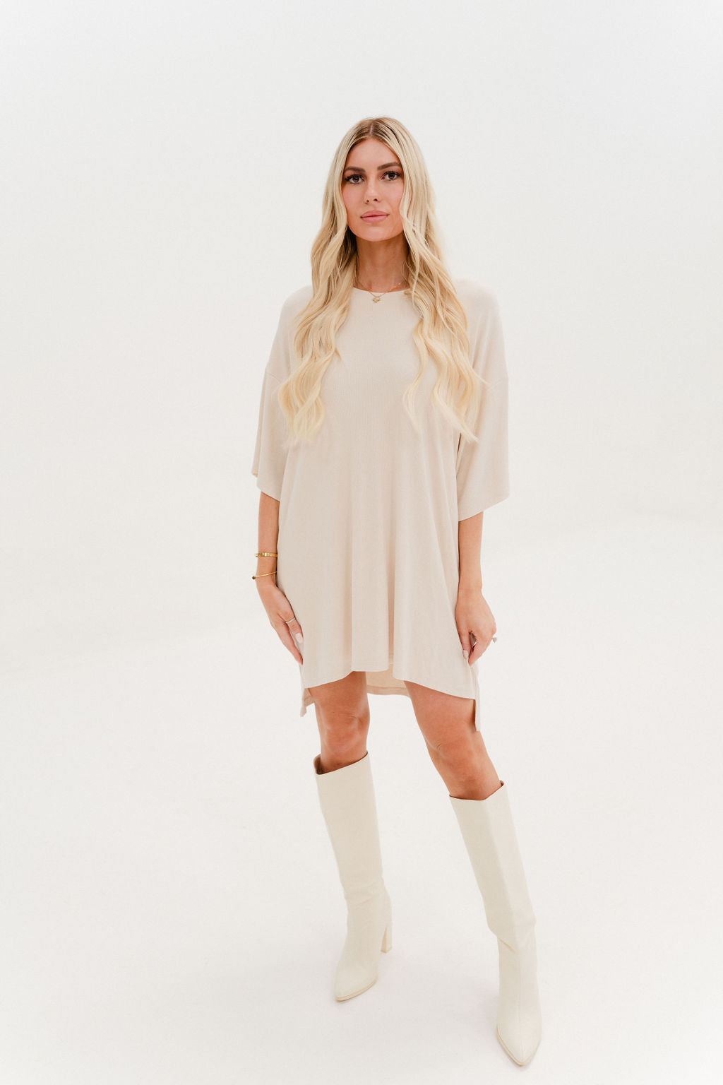 Out Of Pocket Dress Oatmeal