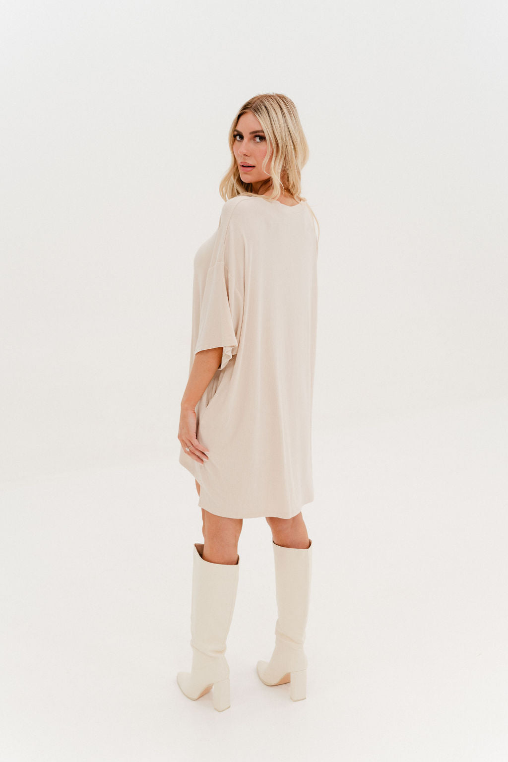 Out Of Pocket Dress Oatmeal