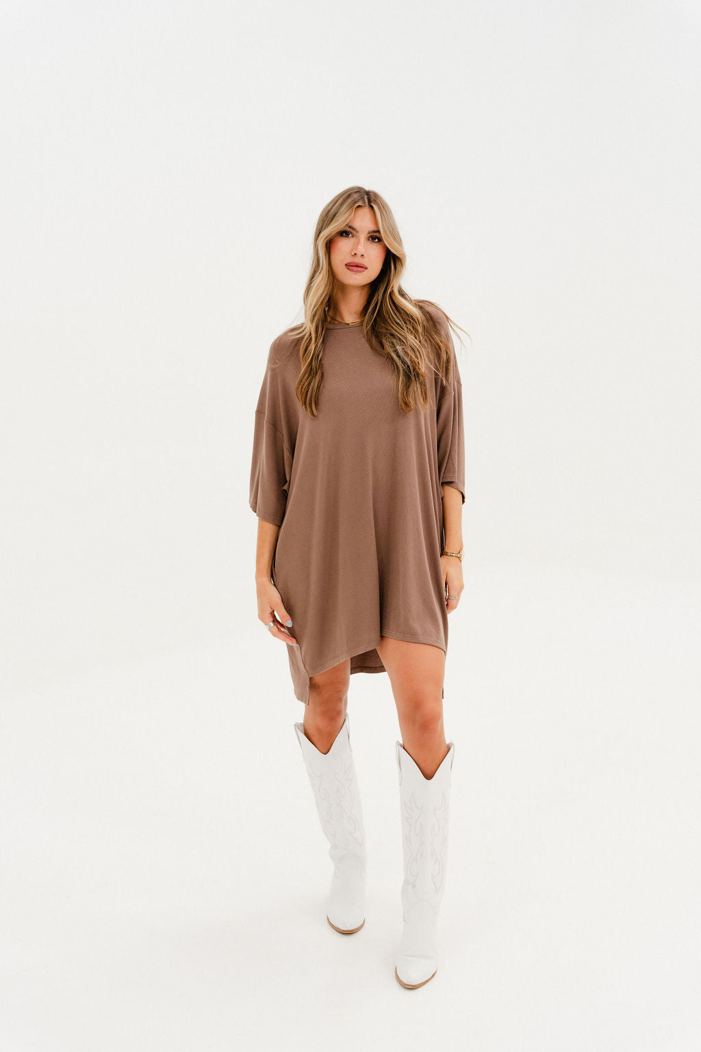 Out Of Pocket Dress Taupe