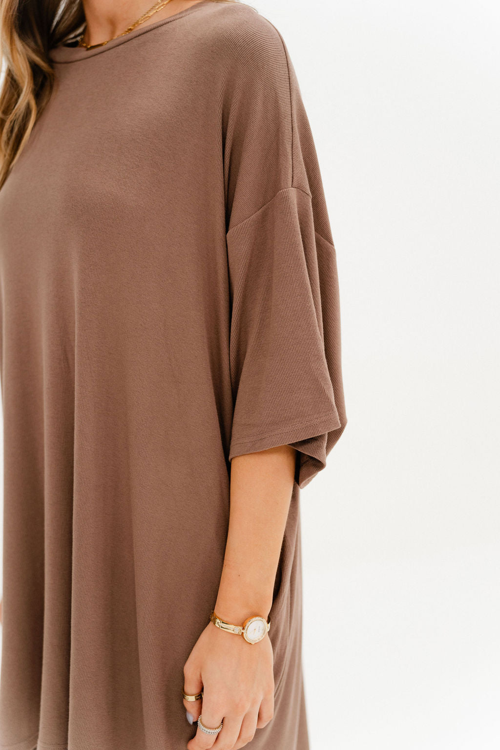 Out Of Pocket Dress Taupe