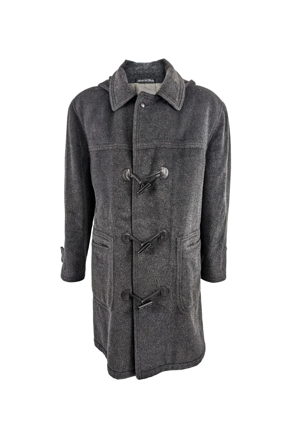 Pal Zileri Vintage Mens Wool & Mohair Duffel Coat, 1980s