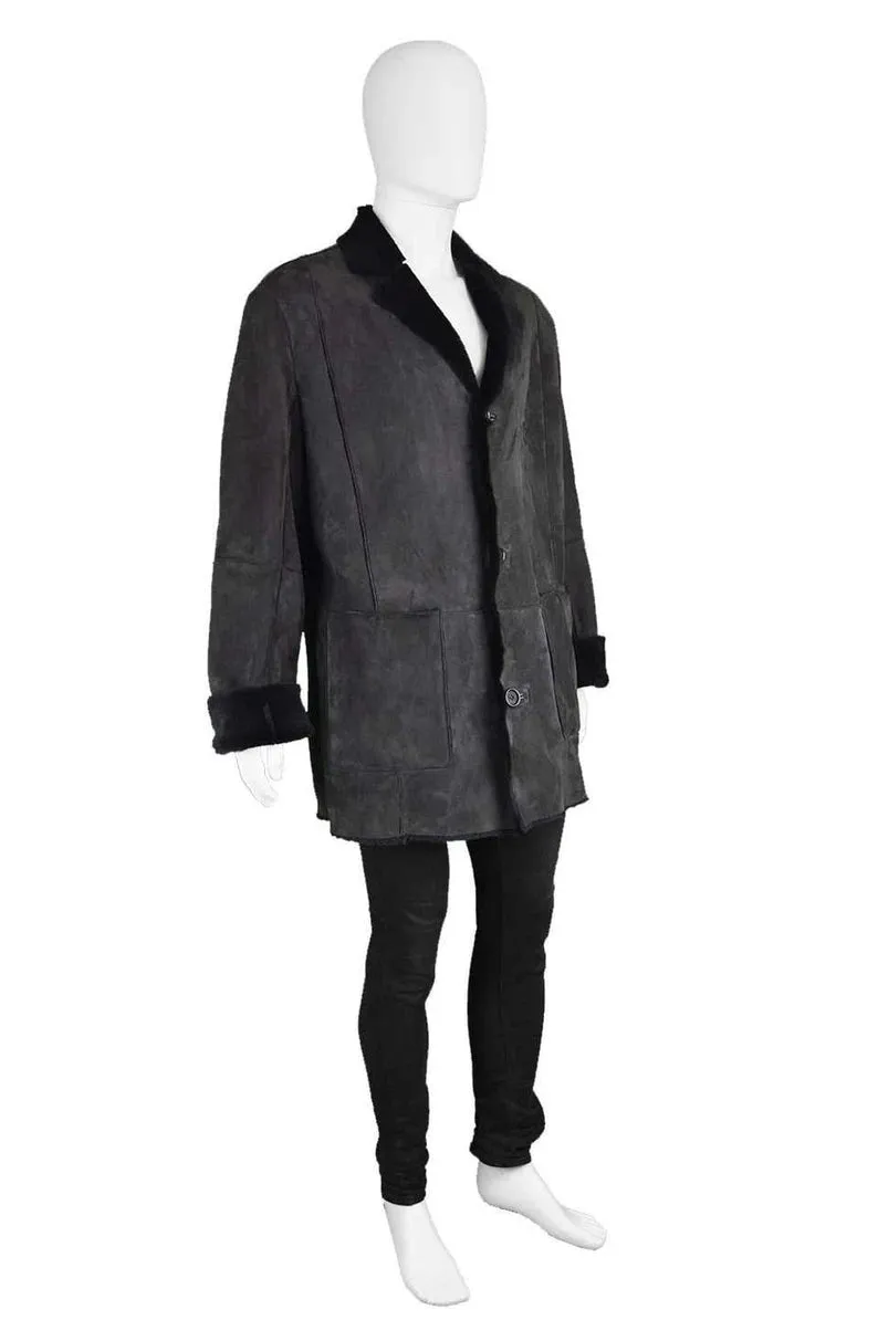 Pancaldi & B Vintage Mens Toscana Shearling Coat, 1990s