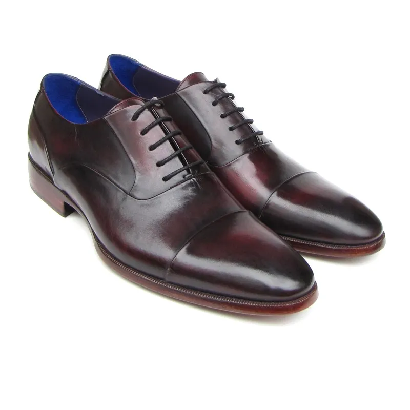 Paul Parkman Cap Toe Oxfords Purple