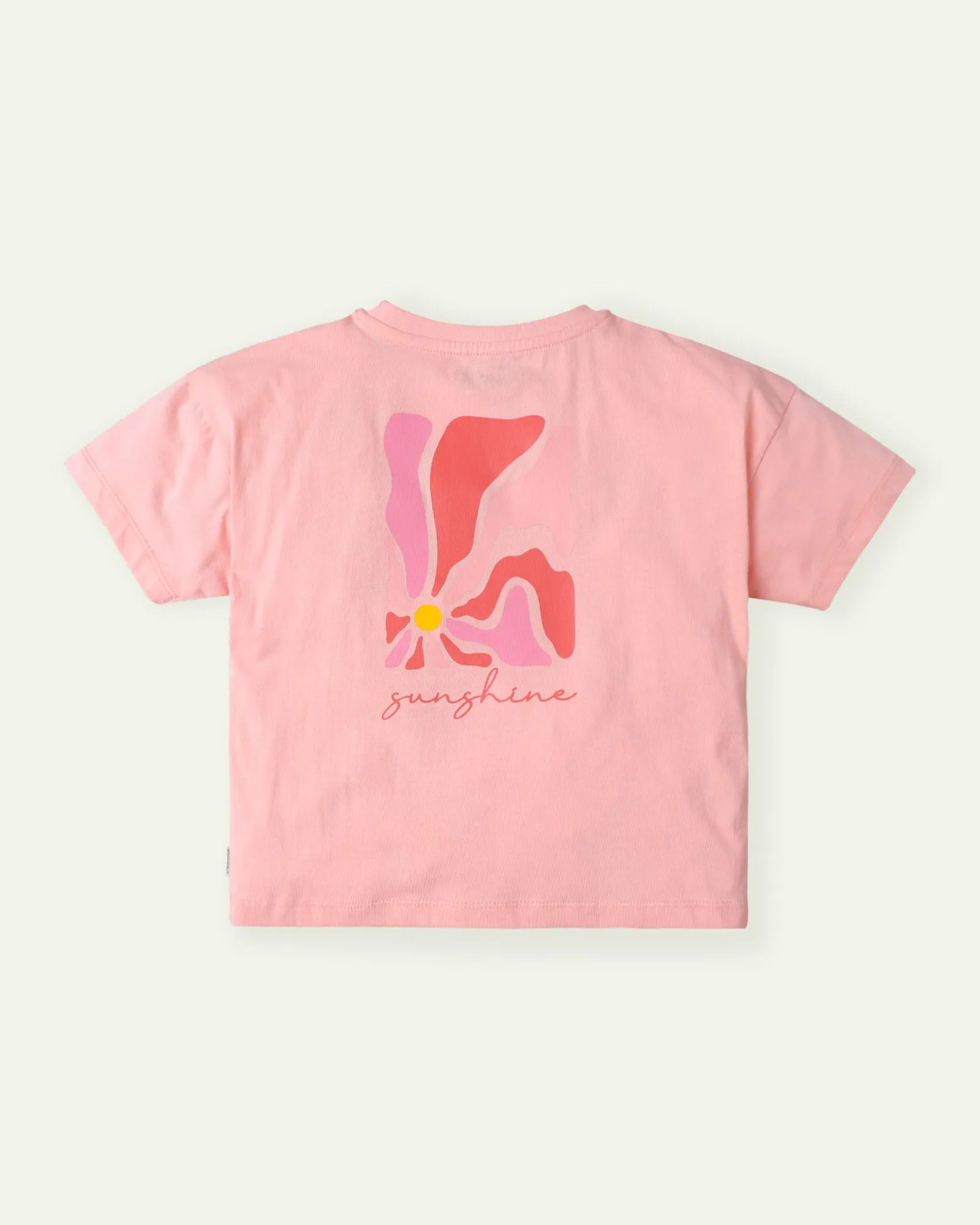 Peach Cropped Boxy T-Shirt