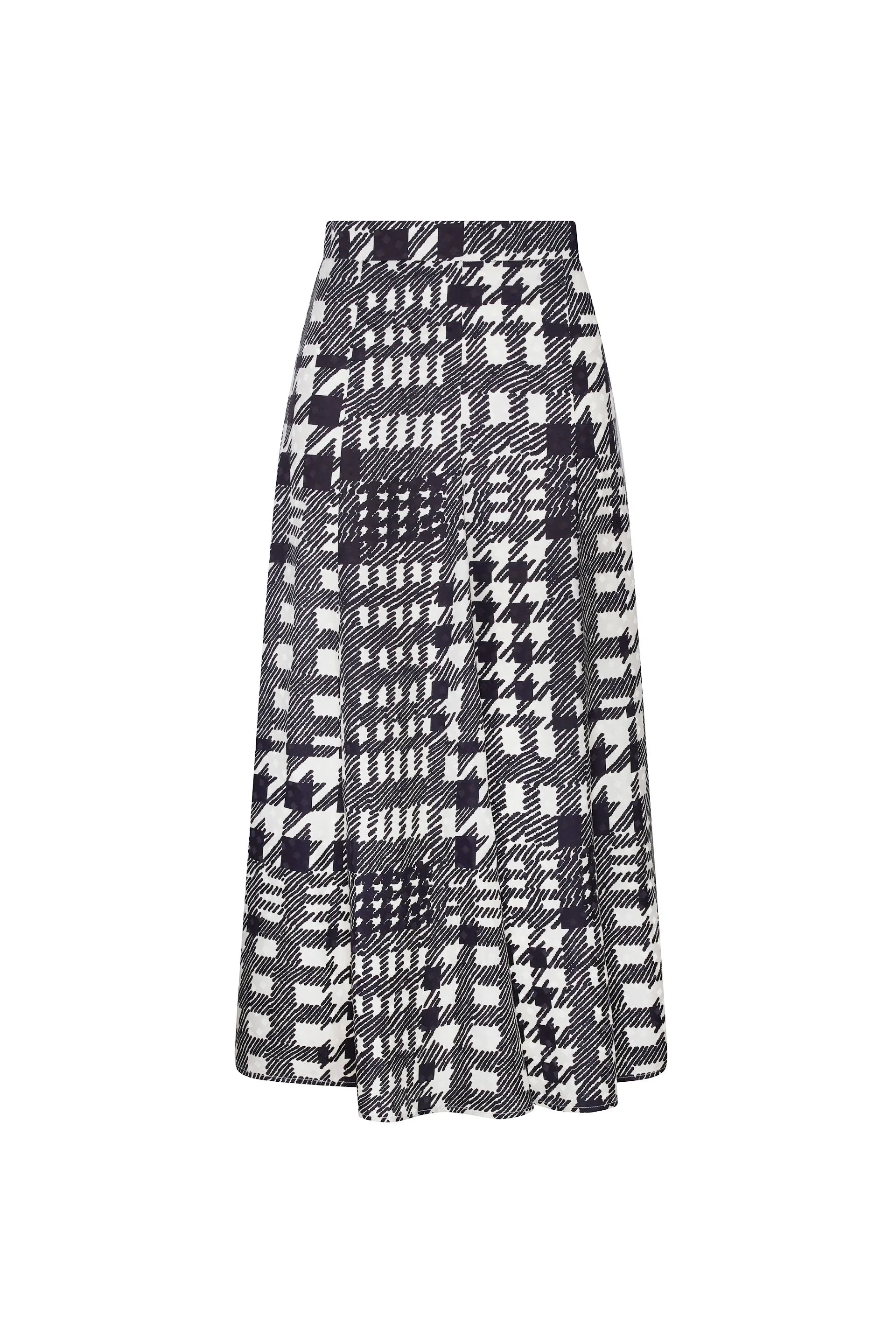 'PEGGYS HOUNDSTOOTH' TULIP SKIRT