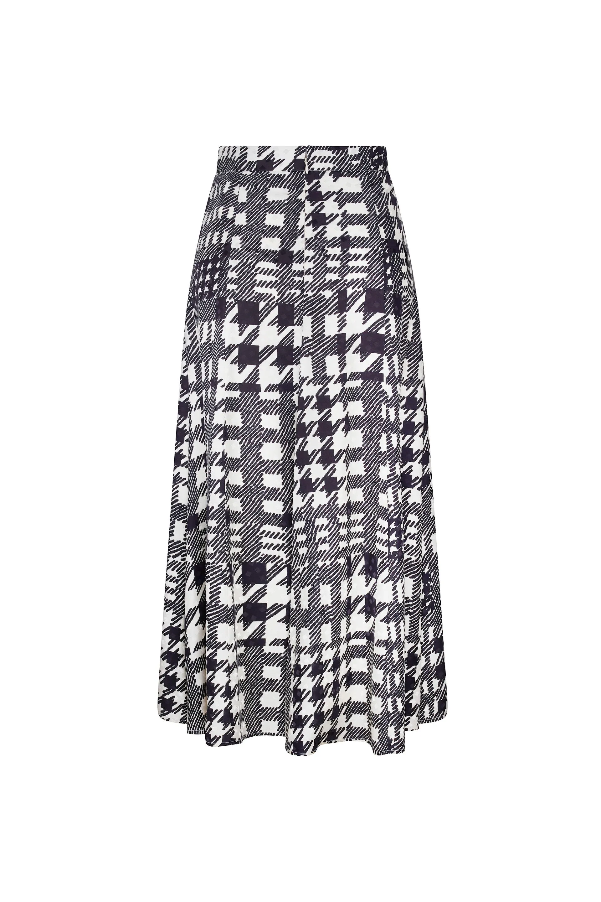 'PEGGYS HOUNDSTOOTH' TULIP SKIRT