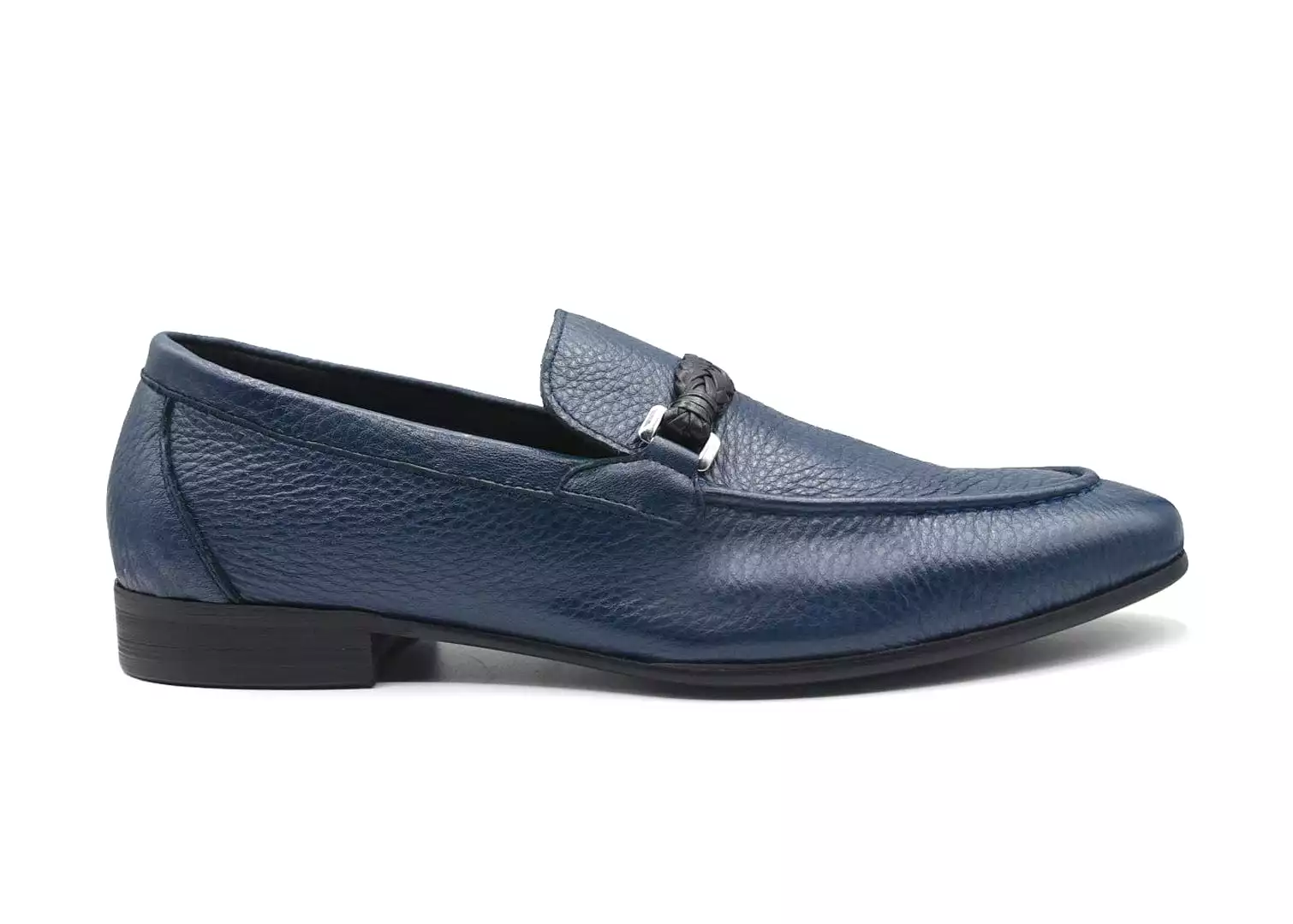 PHELIX | Navy Blue Leather Loafer