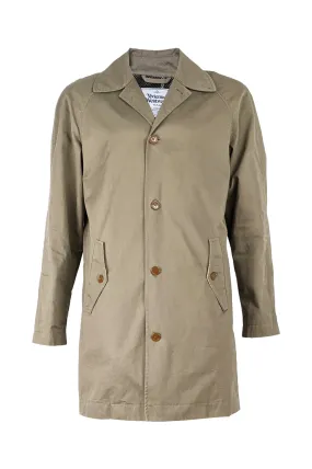 Preowned Mens Khaki Mac Cotton Trench Coat