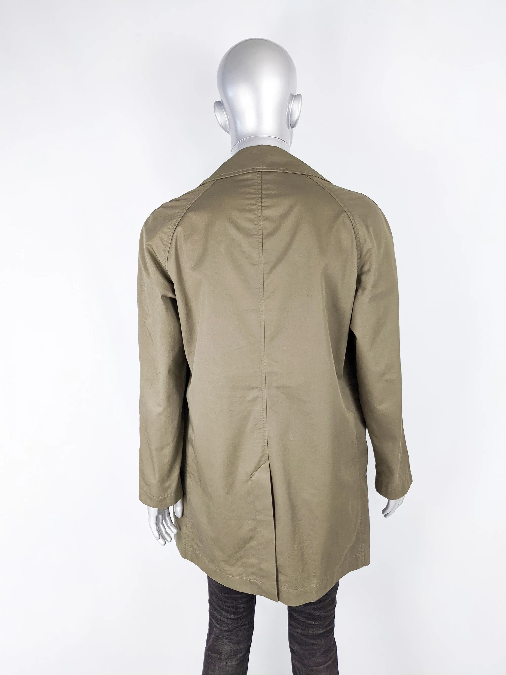 Preowned Mens Khaki Mac Cotton Trench Coat