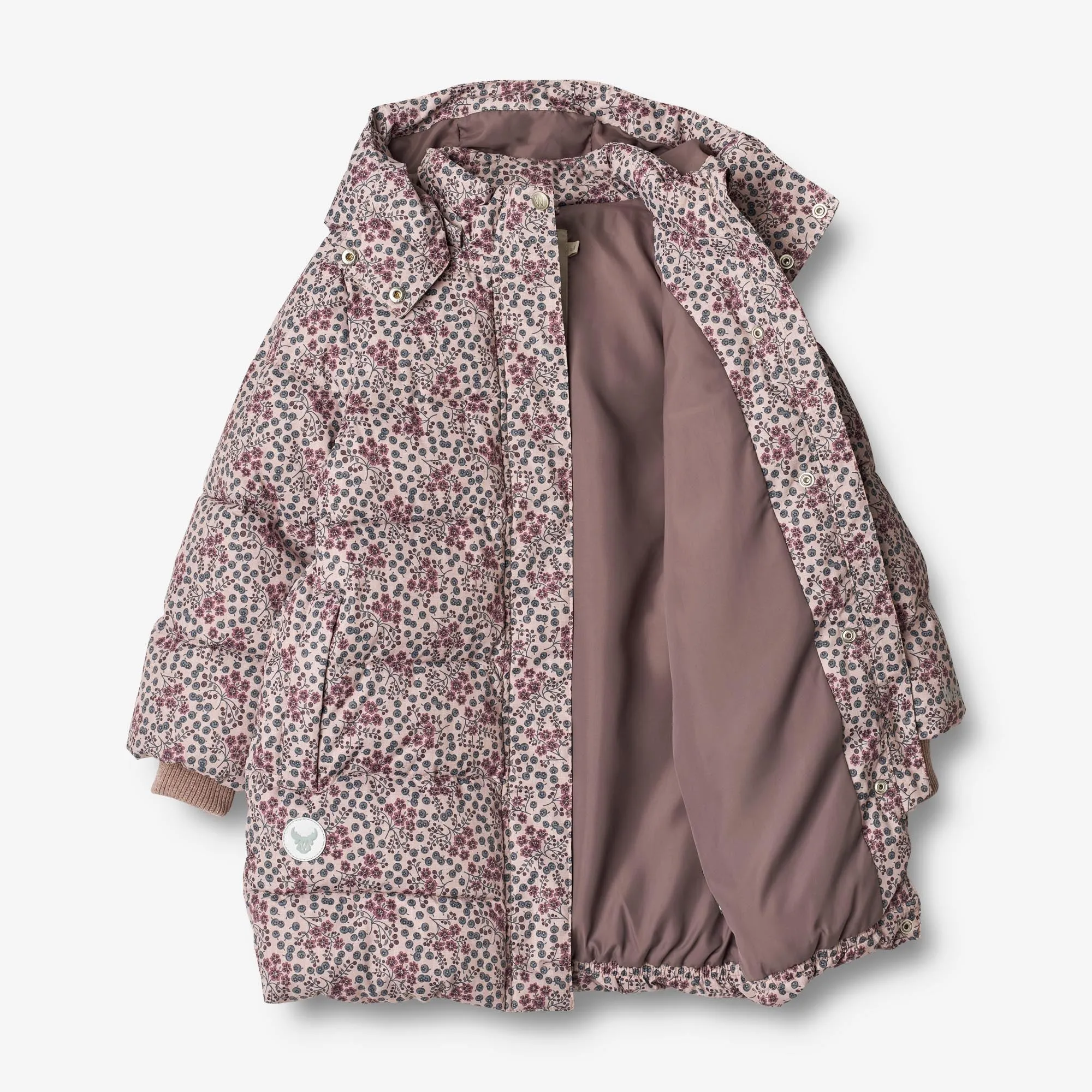 Puffer Coat Yrsa - pale lilac berries