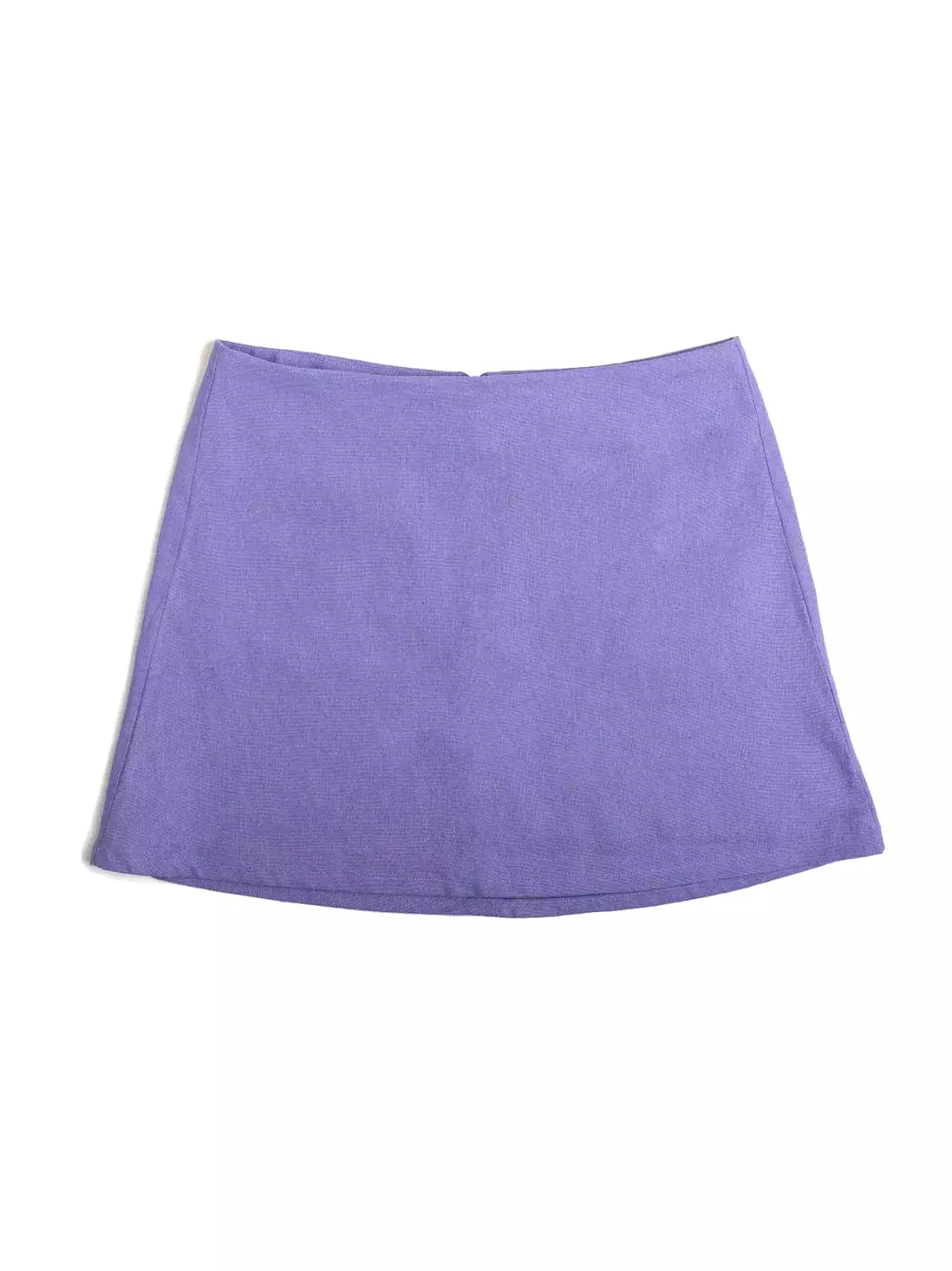 Punkwasp Linen Dart Skirt - Lilac