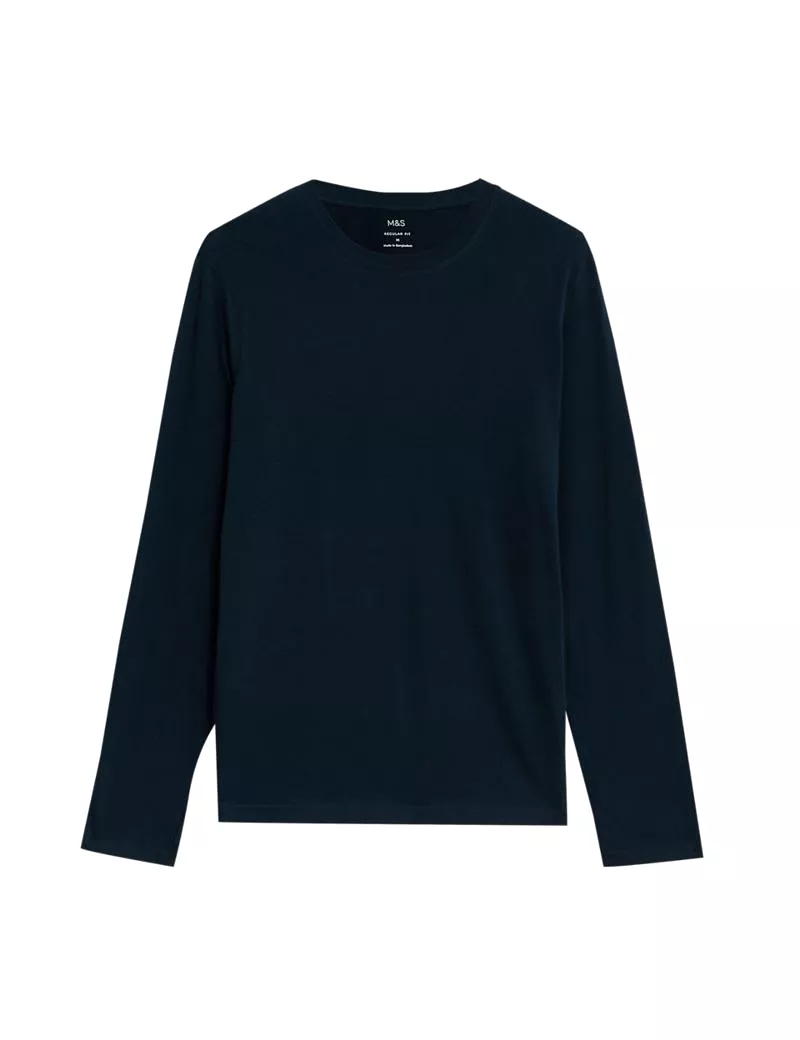 Pure Cotton Long Sleeve T-Shirt