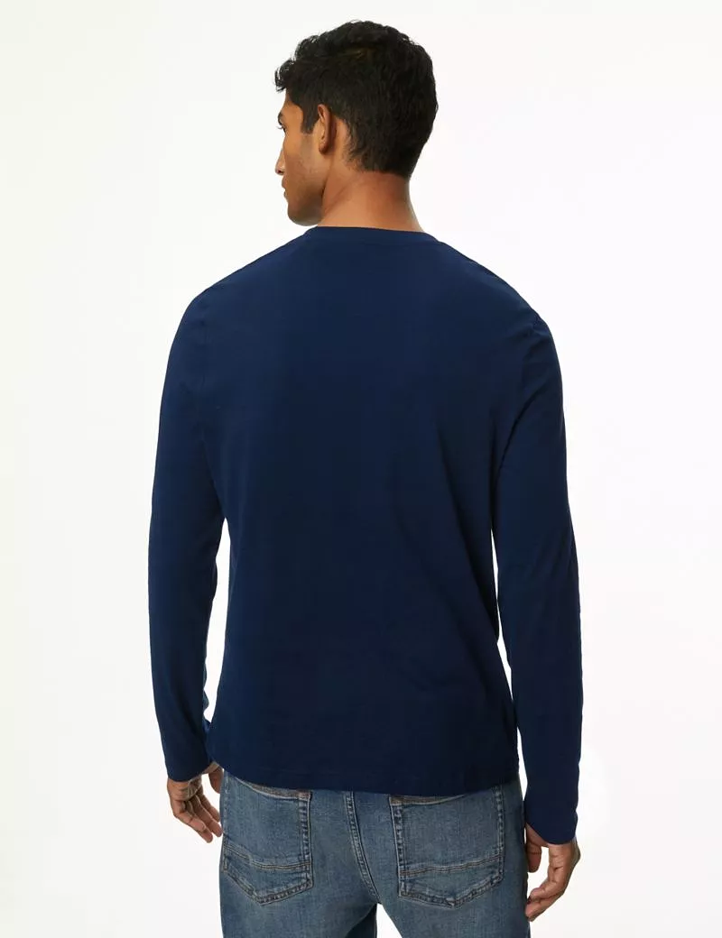 Pure Cotton Long Sleeve T-Shirt