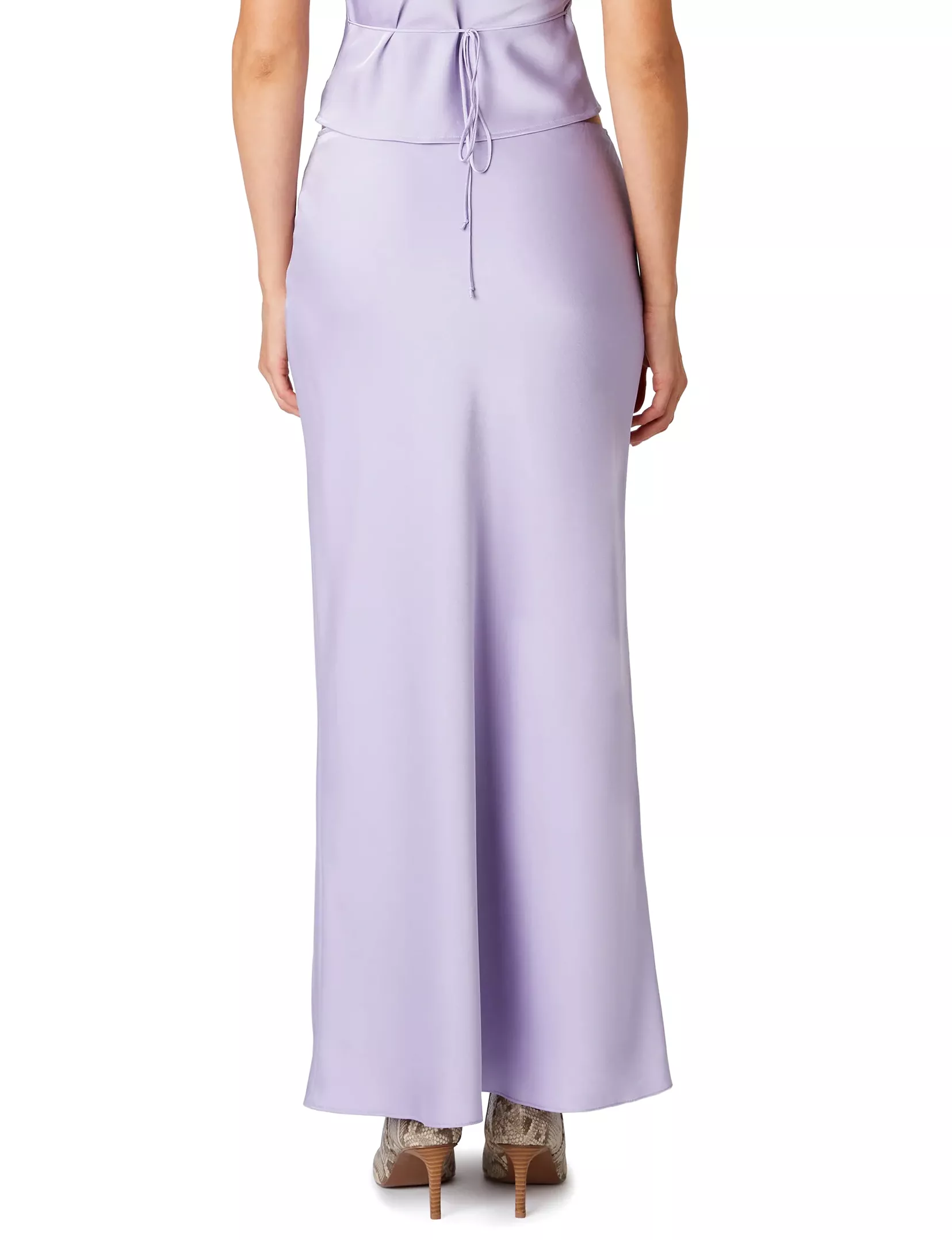 Ravello Crinkle Chiffon Maxi Skirt, Lilac