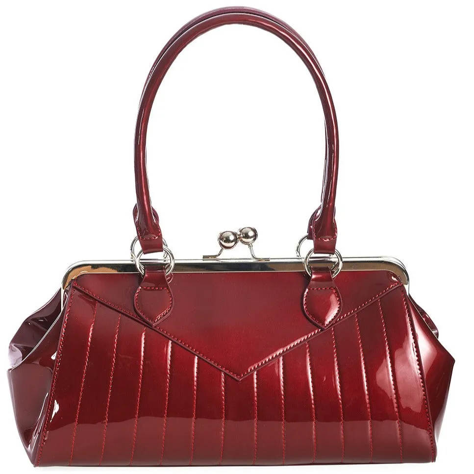 Red Shimmer Rockabilly Handbag