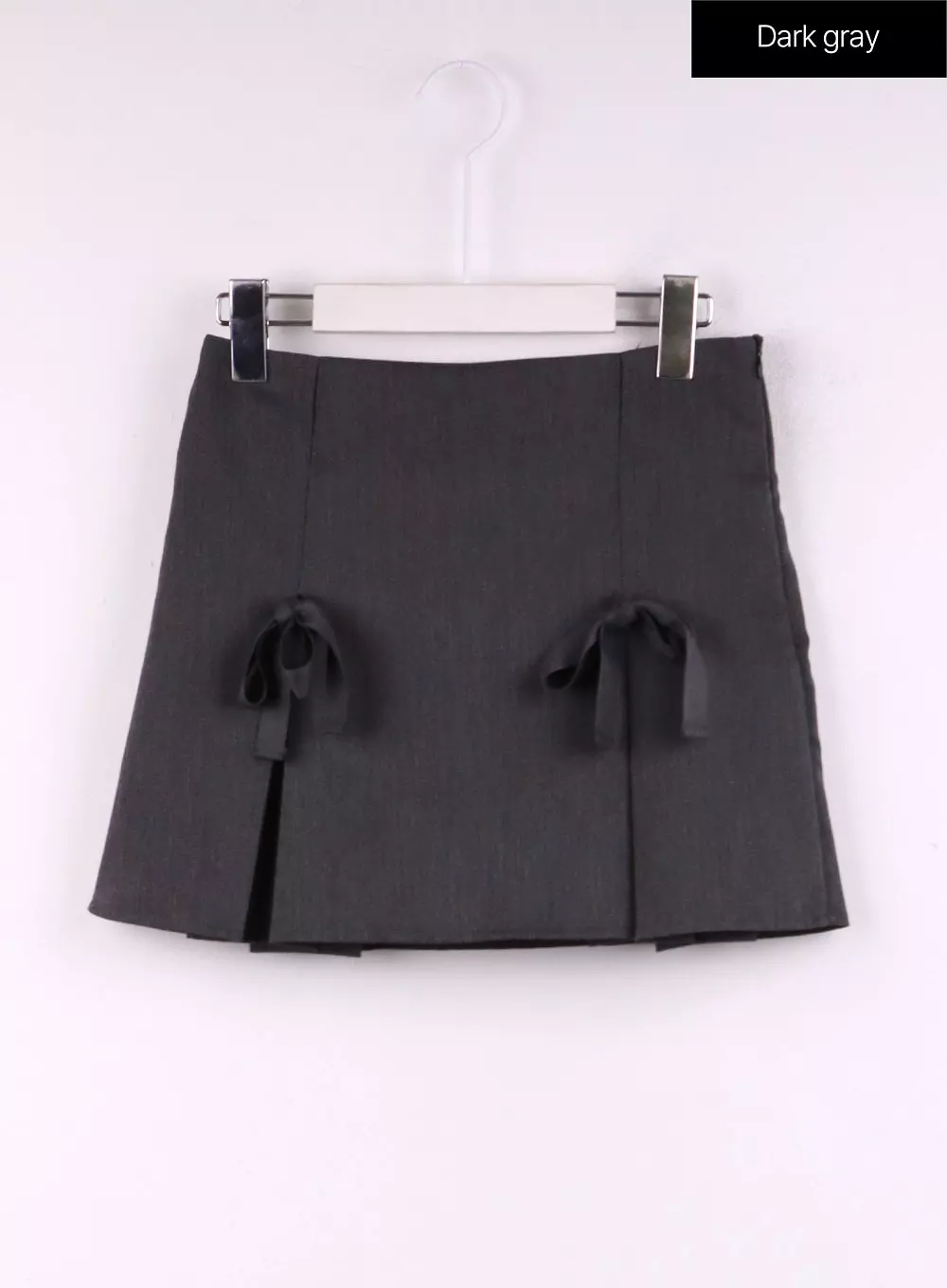 Ribbon Pleated Mini Skirt CJ429