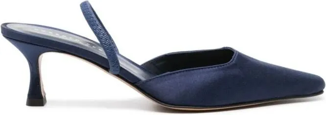 Roberto Festa 65mm satin mules Blue