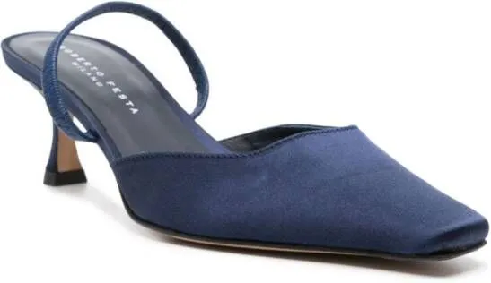 Roberto Festa 65mm satin mules Blue