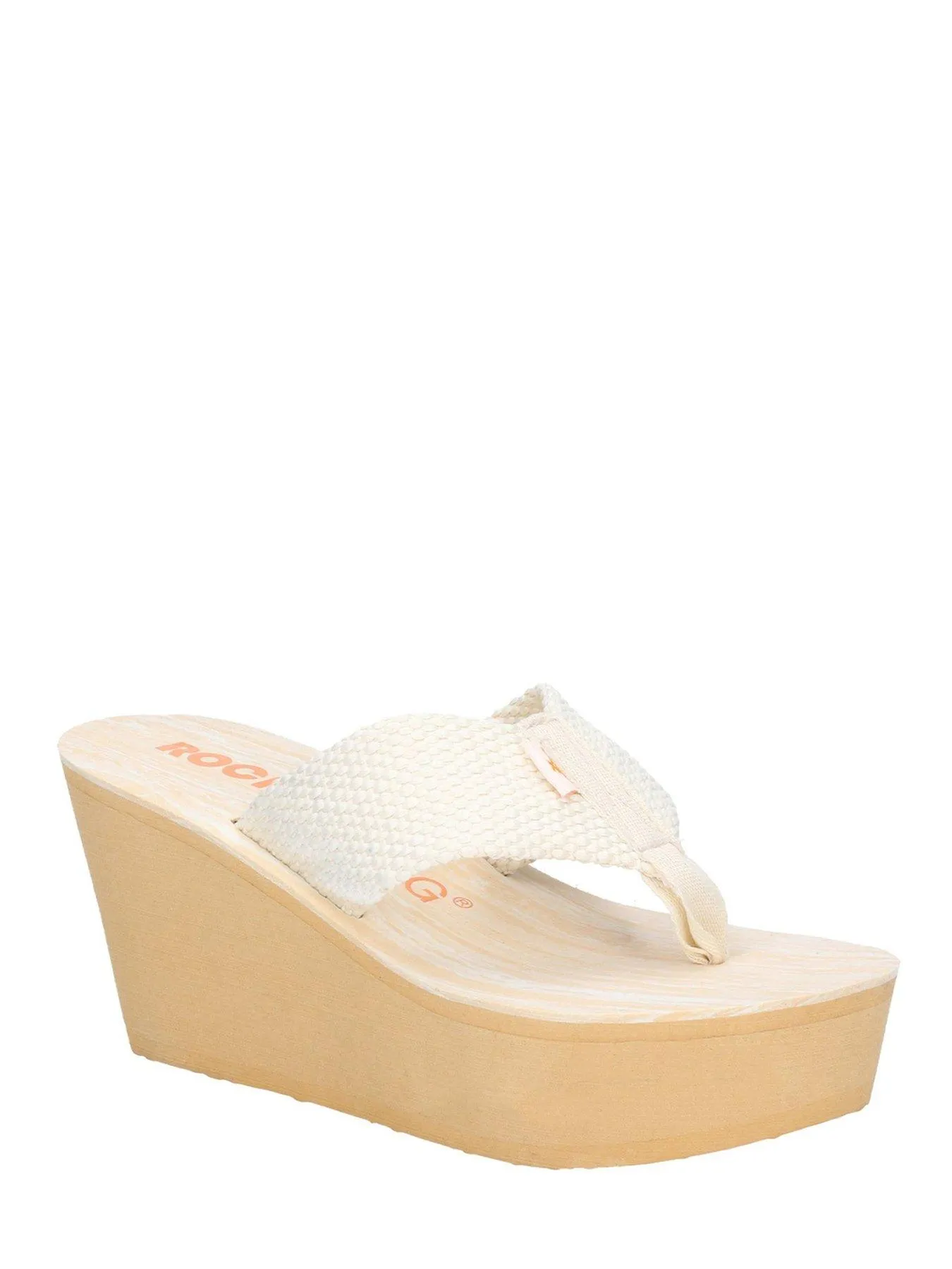 Rocket Dog Diver Wedges - Double Cream