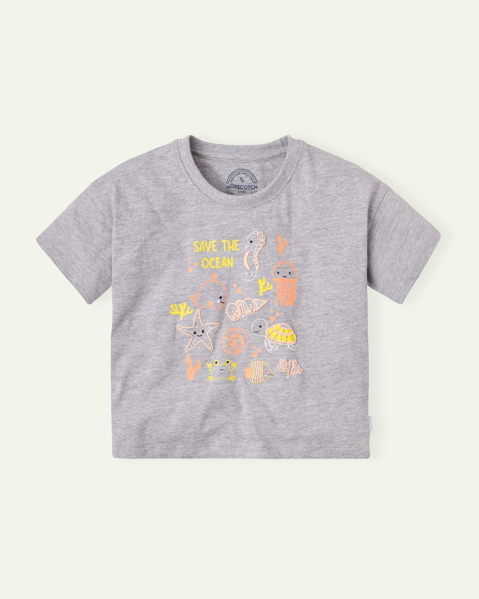 Save The Ocean Boxy Crop T-Shirt