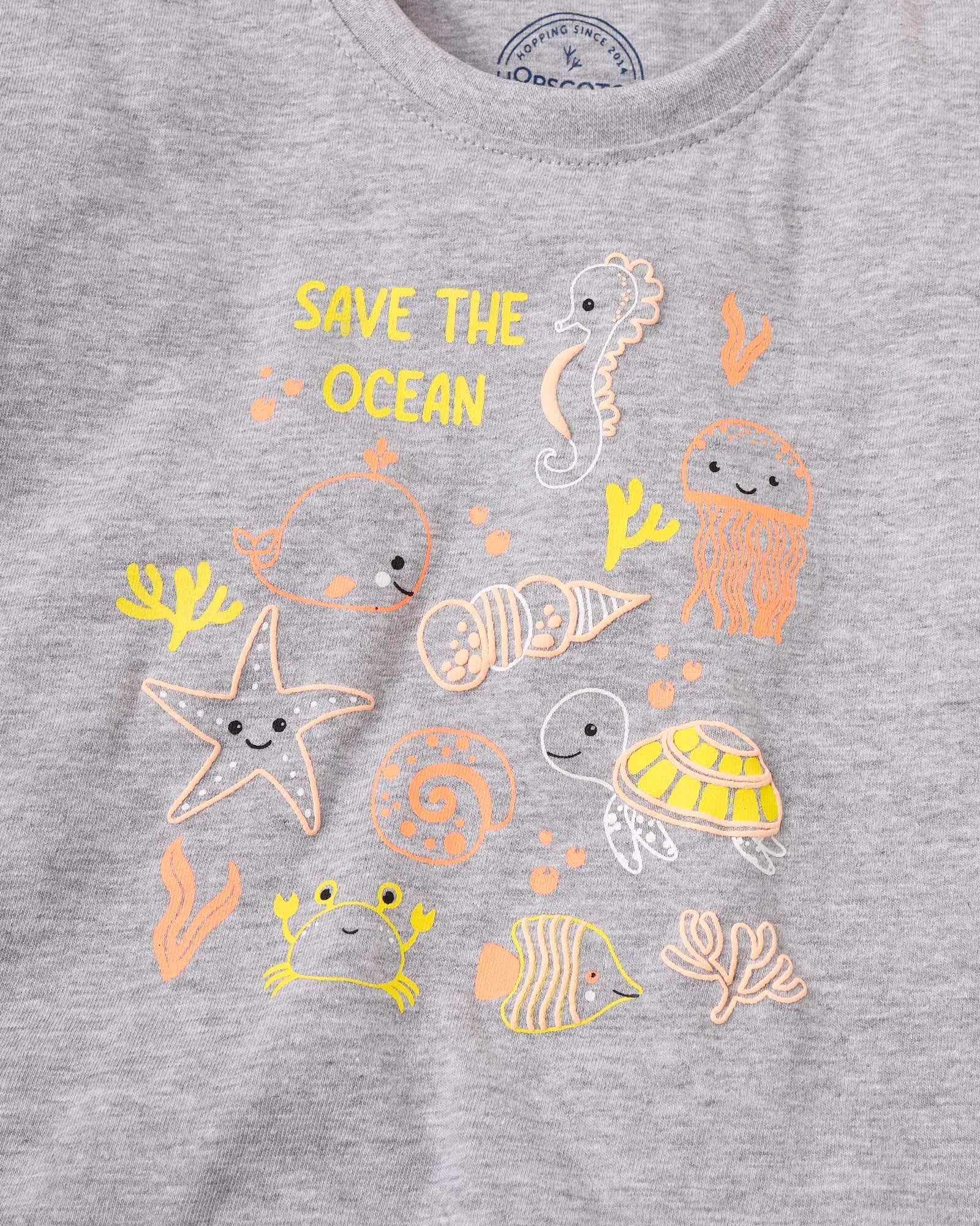 Save The Ocean Boxy Crop T-Shirt