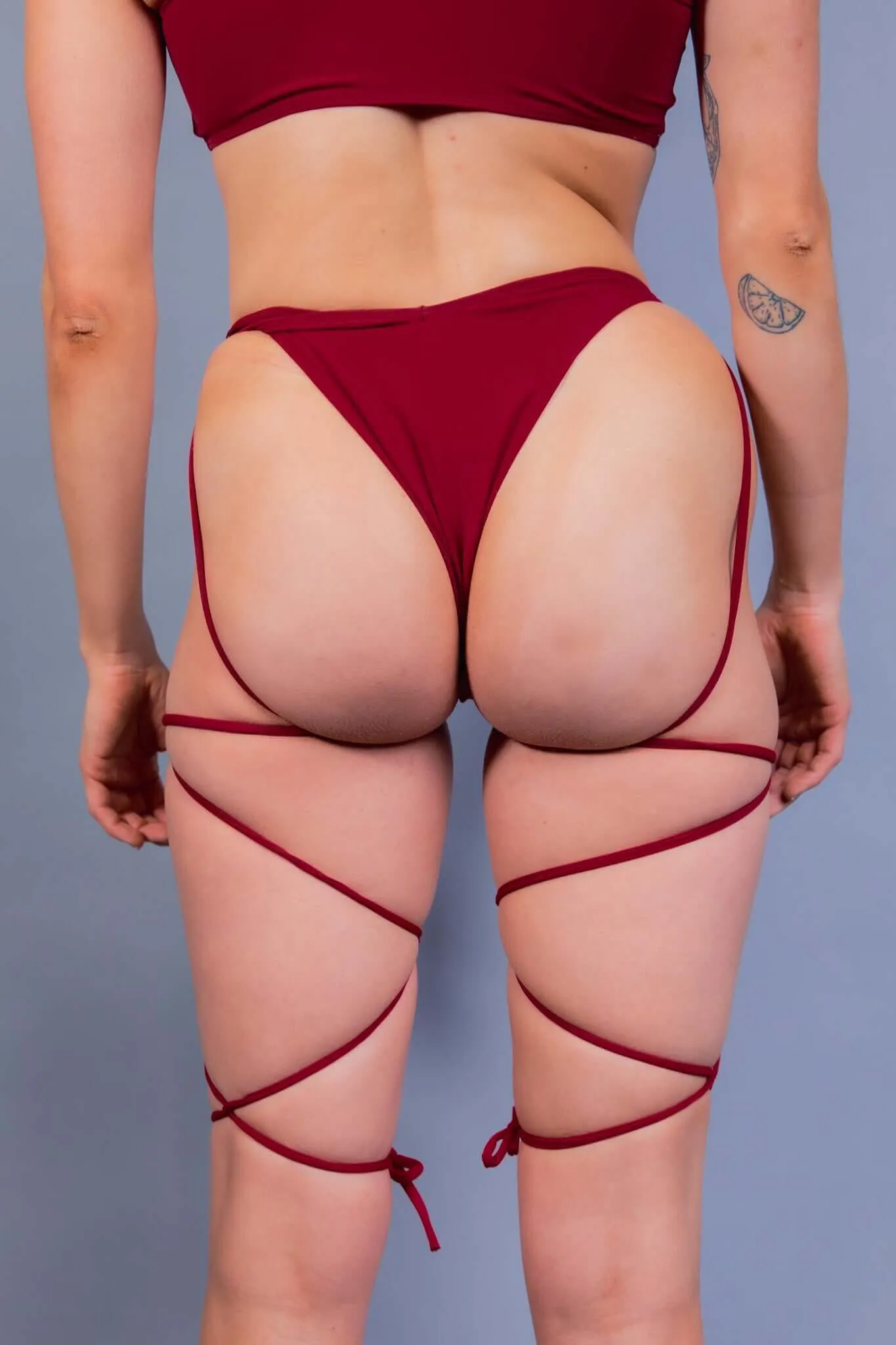 Scarlet Strappy High Hip Bottoms