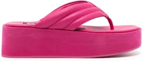 Senso Reese platform leather flip-flops Pink