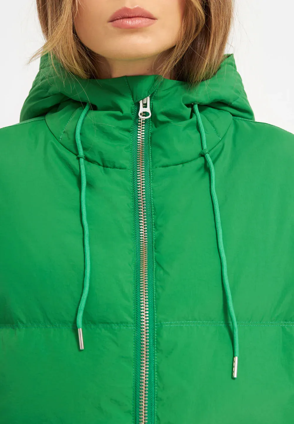 Short Hooded Puffer Jacket