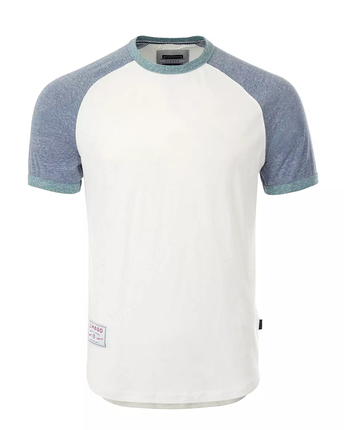 Short Sleeve Classic Retro Contrast Raglan Ringer T-Shirt