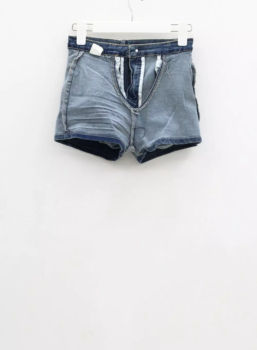 Side Slit Denim Mini Skirt CJ325