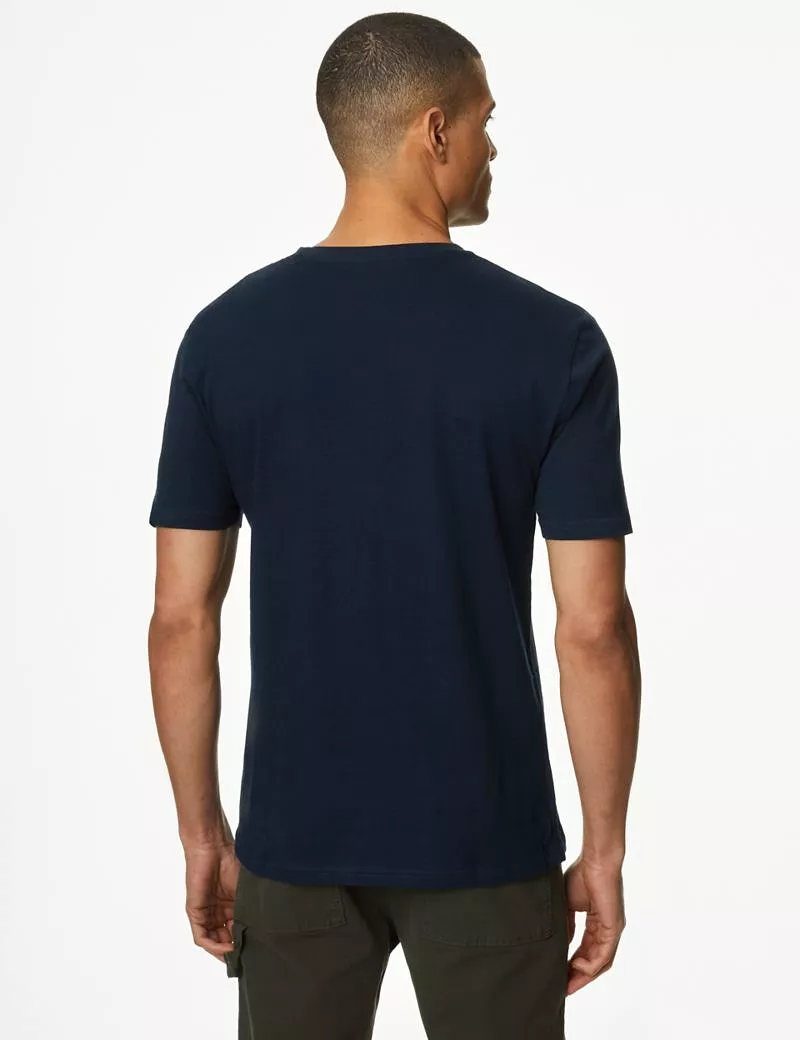 Slim Fit Pure Cotton Crew Neck T-Shirt