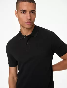 Slim Fit Pure Cotton Pique Polo Shirt