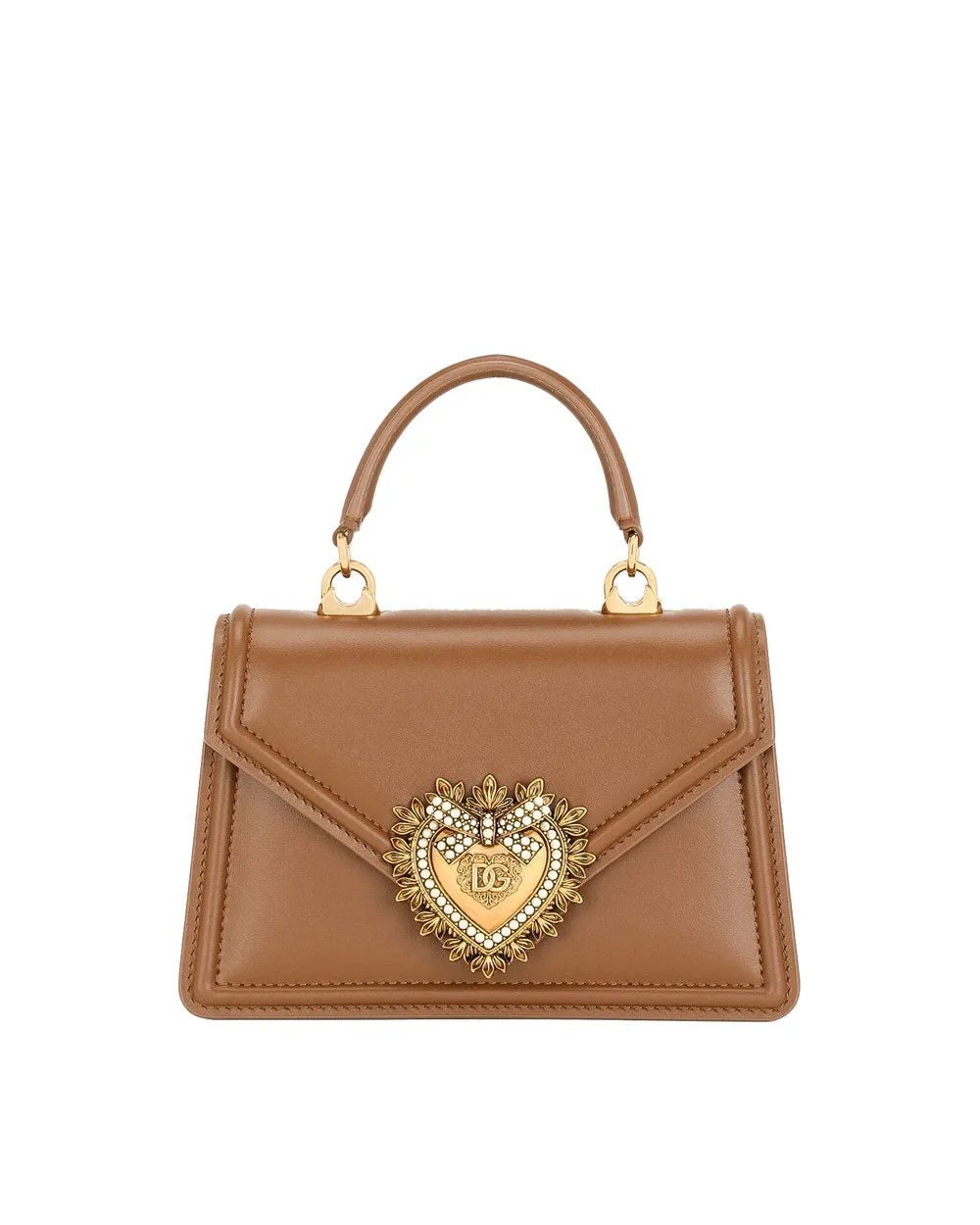 Small Devotion Top Handle Bag in Carmello