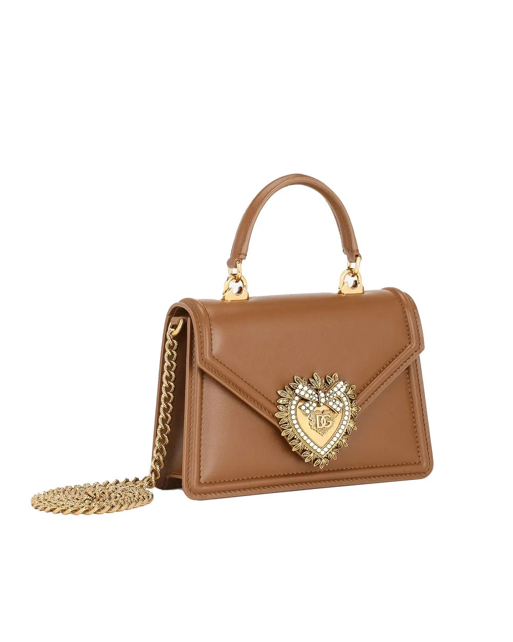 Small Devotion Top Handle Bag in Carmello