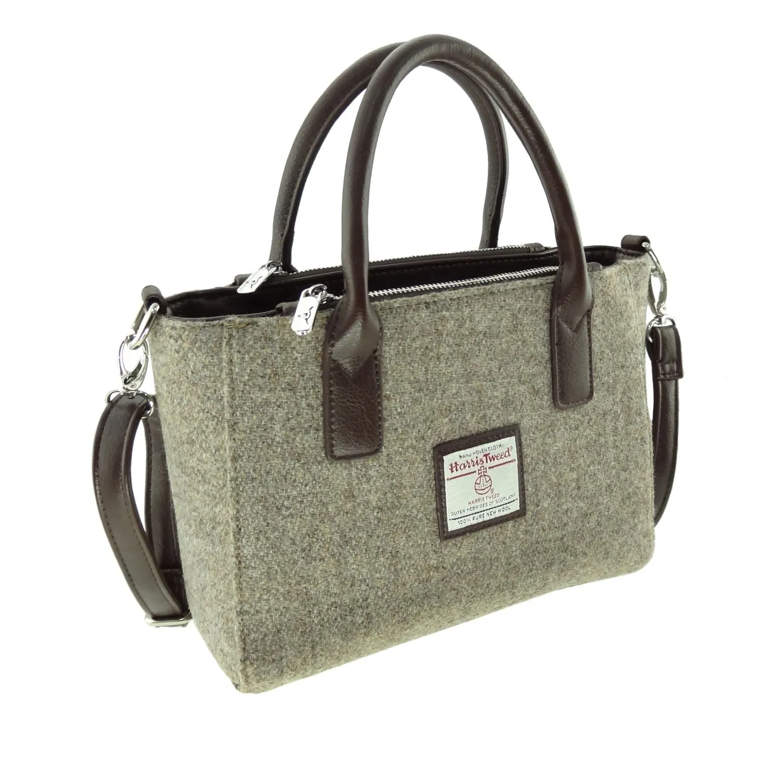 Small Tote Bag 'Brora' with Harris Tweed