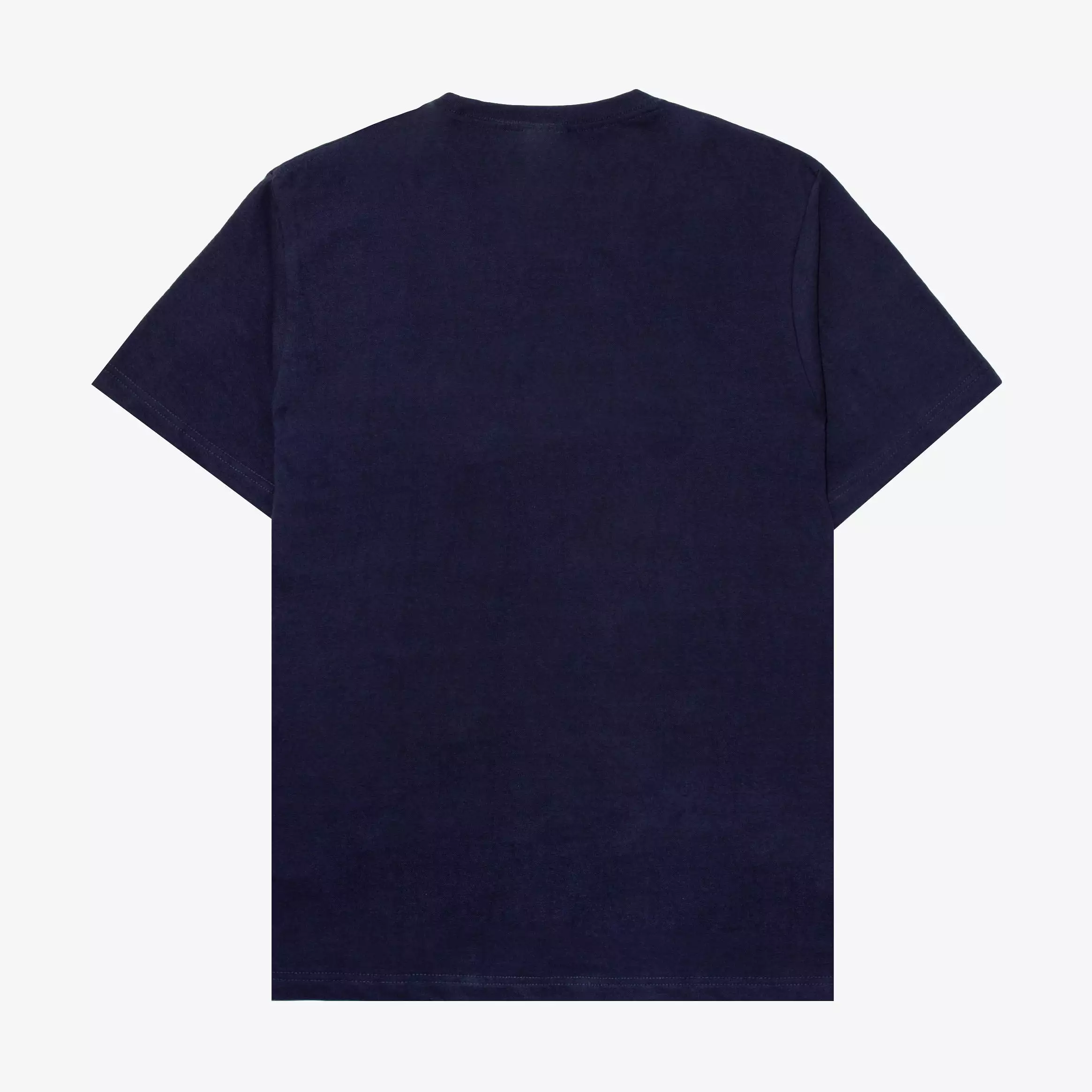 Solid Novelty Mens Short Sleeve Shirt (Navy Blue)