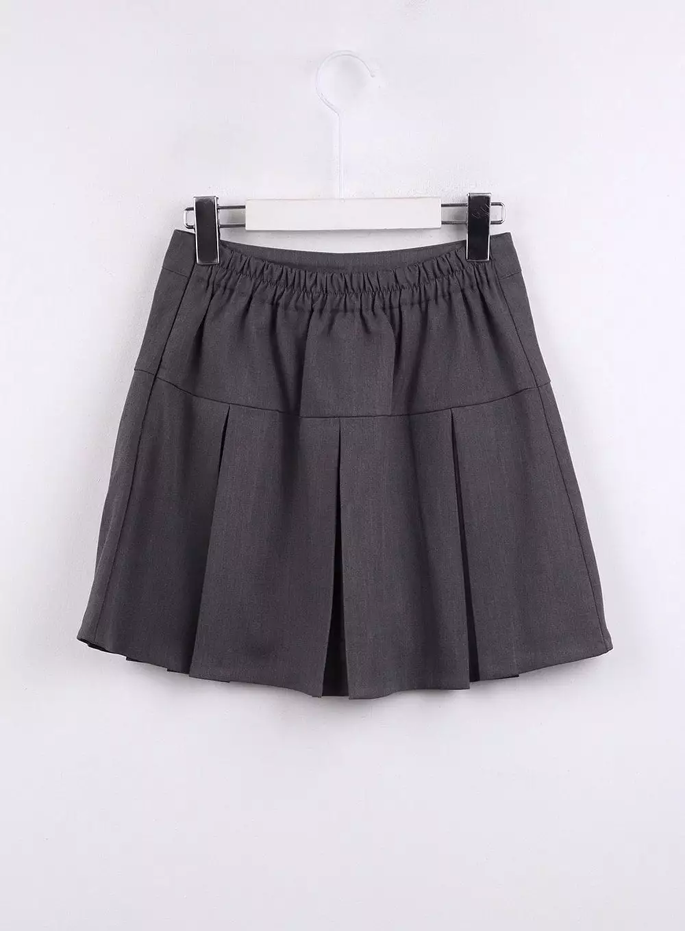 Solid Pleated Mini Skirt CJ425